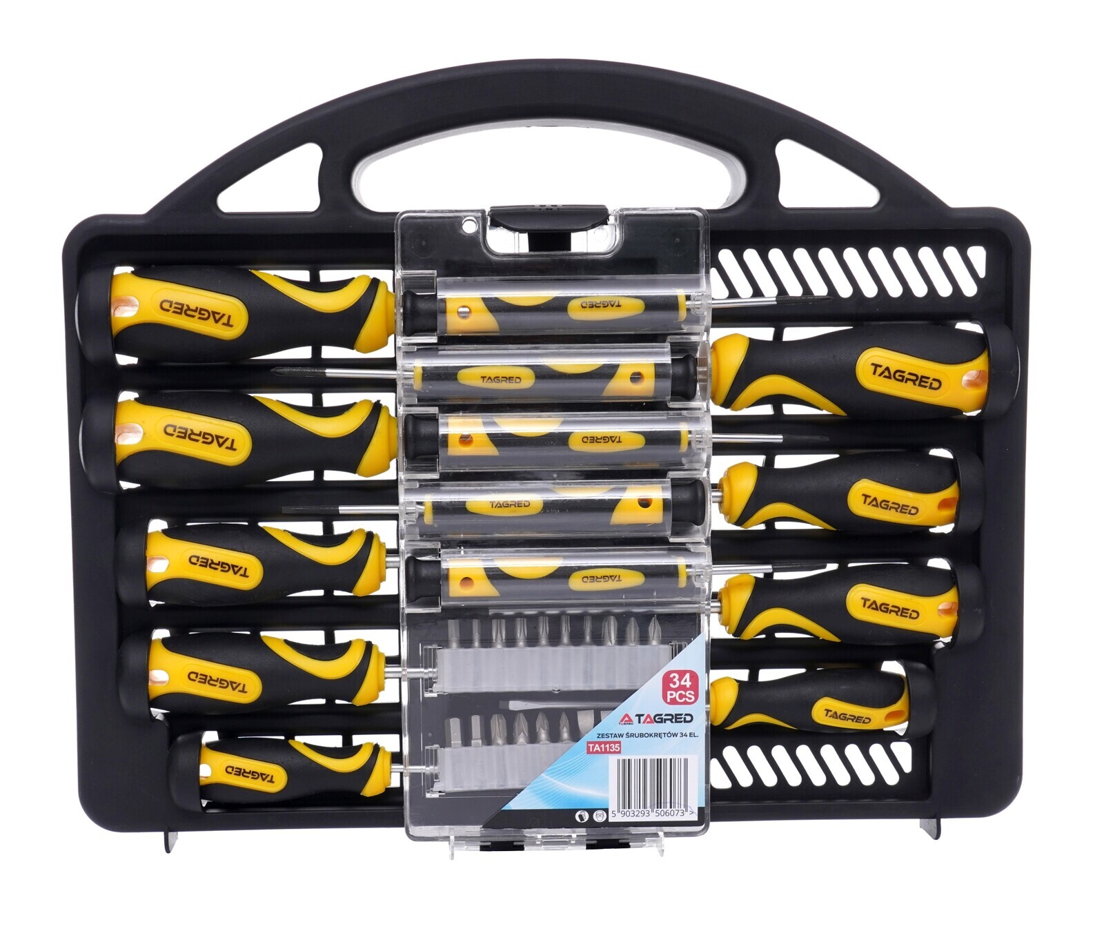 Skrutkovače, skrutkovače, bity, z ocele CrV 34 ks TA1135