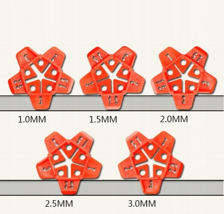 Systém na ukladanie dlaždíc, 50 krížikov na odstup - hviezdičky, na opakované použitie TA4128