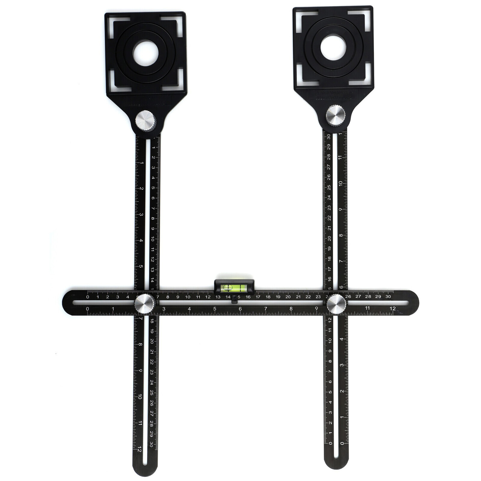 Šablóna na označenie otvorov na plochých povrchoch, glazúre, dlaždiciach, 12 ks, TA4104