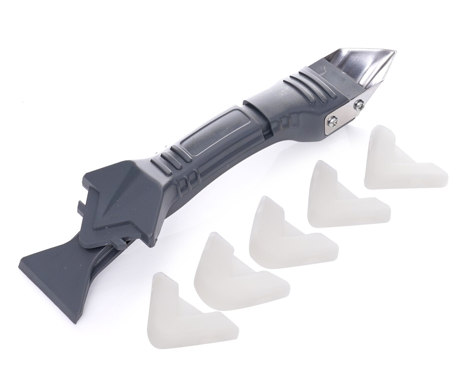 Špachtľa, škrabka na vyrezávanie a nanášanie silikónovej škárovacej hmoty 3 v 1, 5 koncoviek TA4138