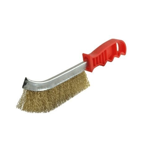 Štrbinová drôtená kefa, na ráfiky, mosadzný drôt TA4004