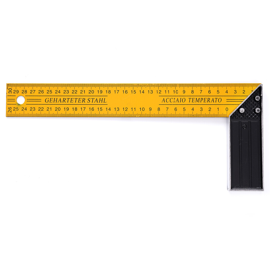 Stolársky uholník s hliníkovou pätkou a stupnicou, 30 cm TA4106