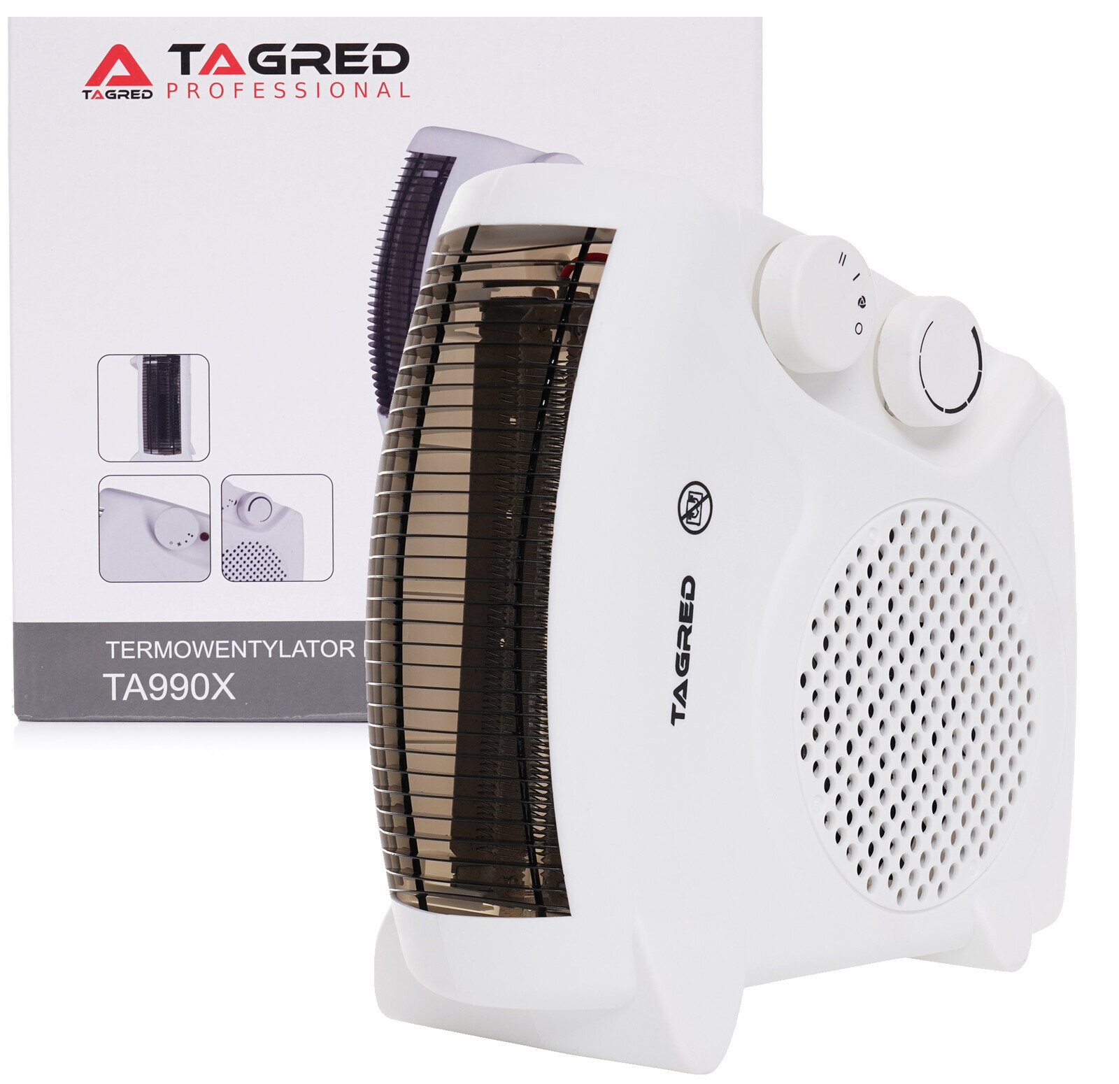 Termoventilátor, ohrievač, elektrický radiátor, ventilátor, , výkon 2000 W TA990X