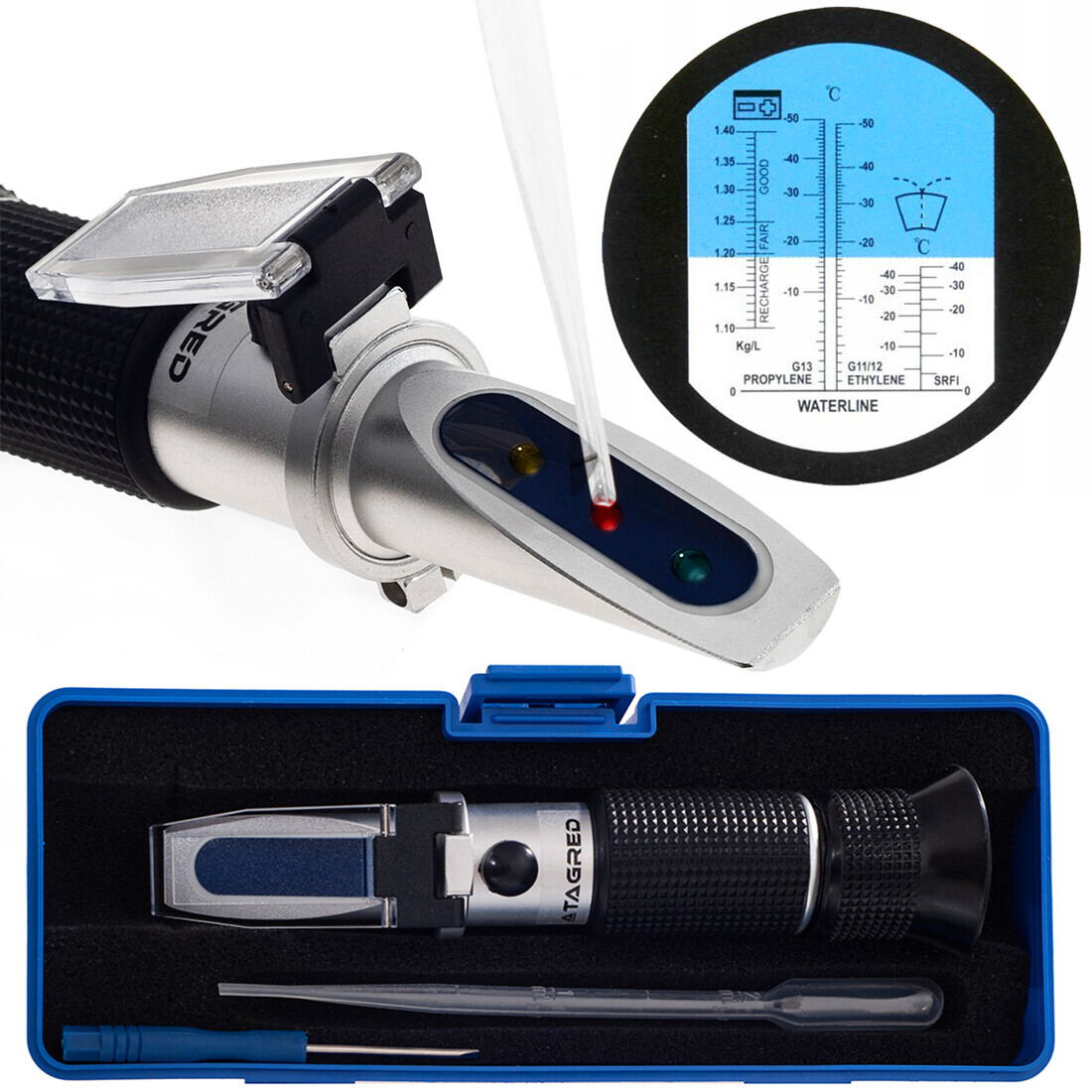 Tester chladiacej kvapaliny, refraktometer elektrolytu TA1390