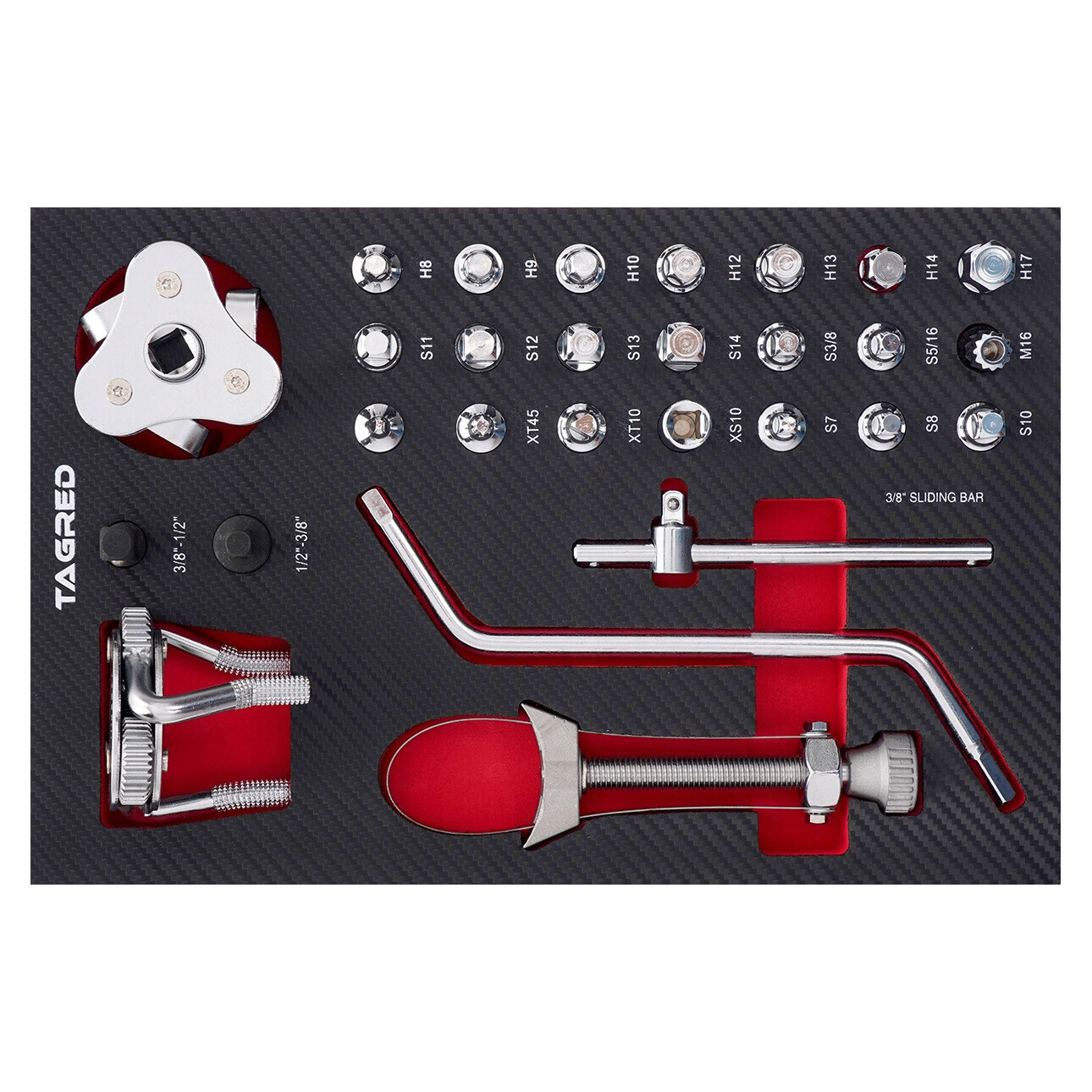 Vložka do dielenského vozíka PERFORMANCE, Sada na servis oleja 28 dielov TA196311