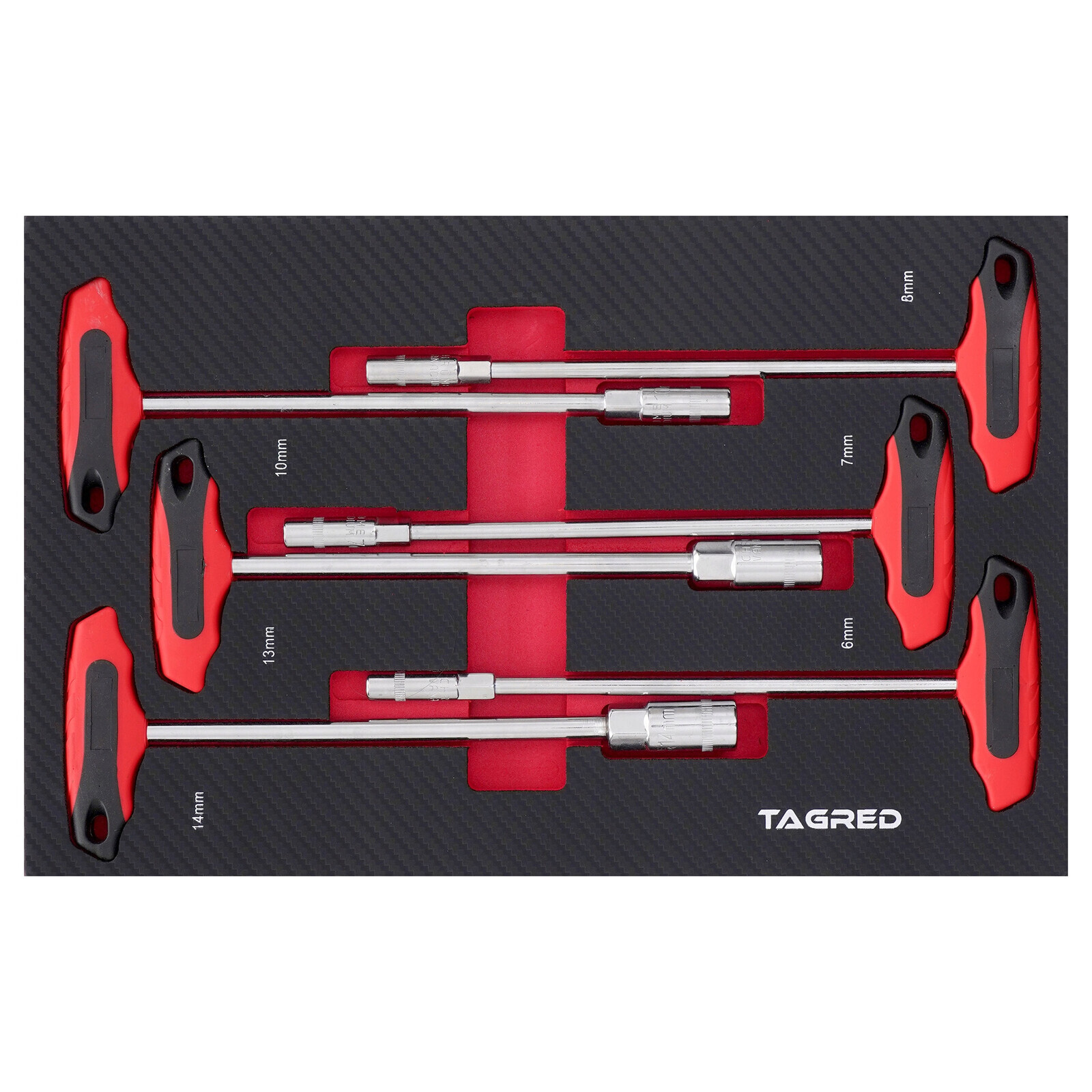 Vložka do dielenského vozíka PERFORMANCE, Sada nástrčných kľúčov T 6-dielna TA196312