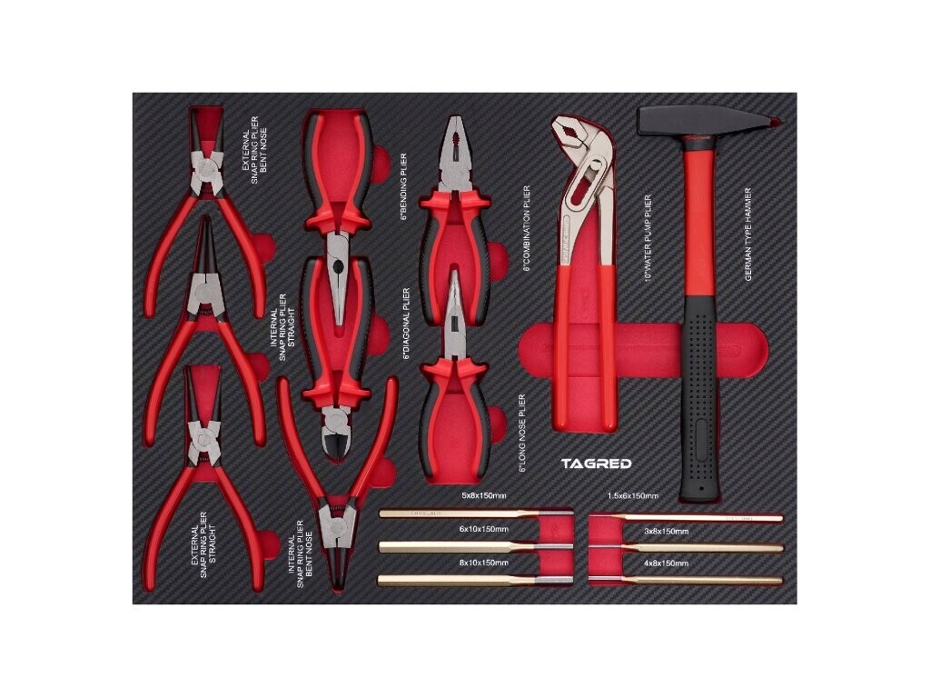 Vložka dielenského vozíka PERFORMANCE, sada klieští 16-el TA18514