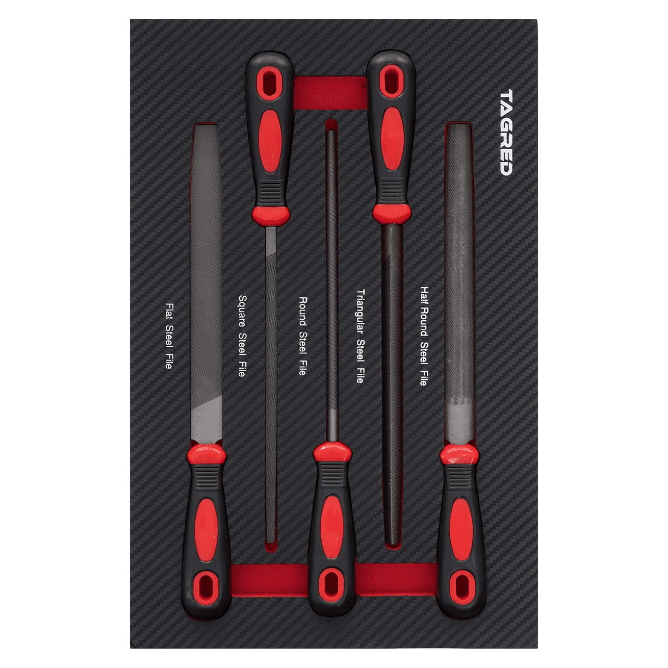 Vložka dielenského vozíka PERFORMANCE, sada pilníkov 5-dielna TA18518