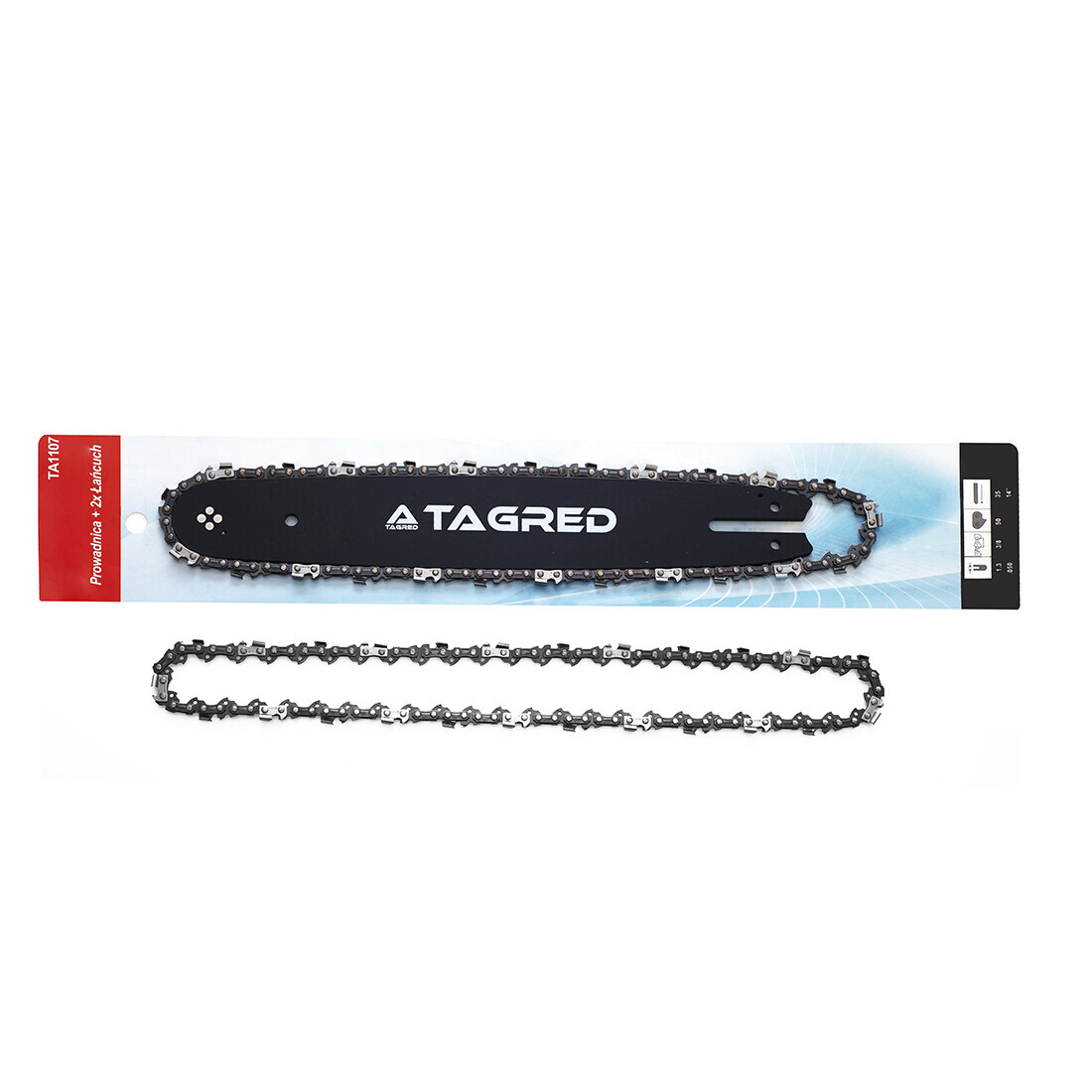 Vodítko + 2x reťaz 35 cm 14