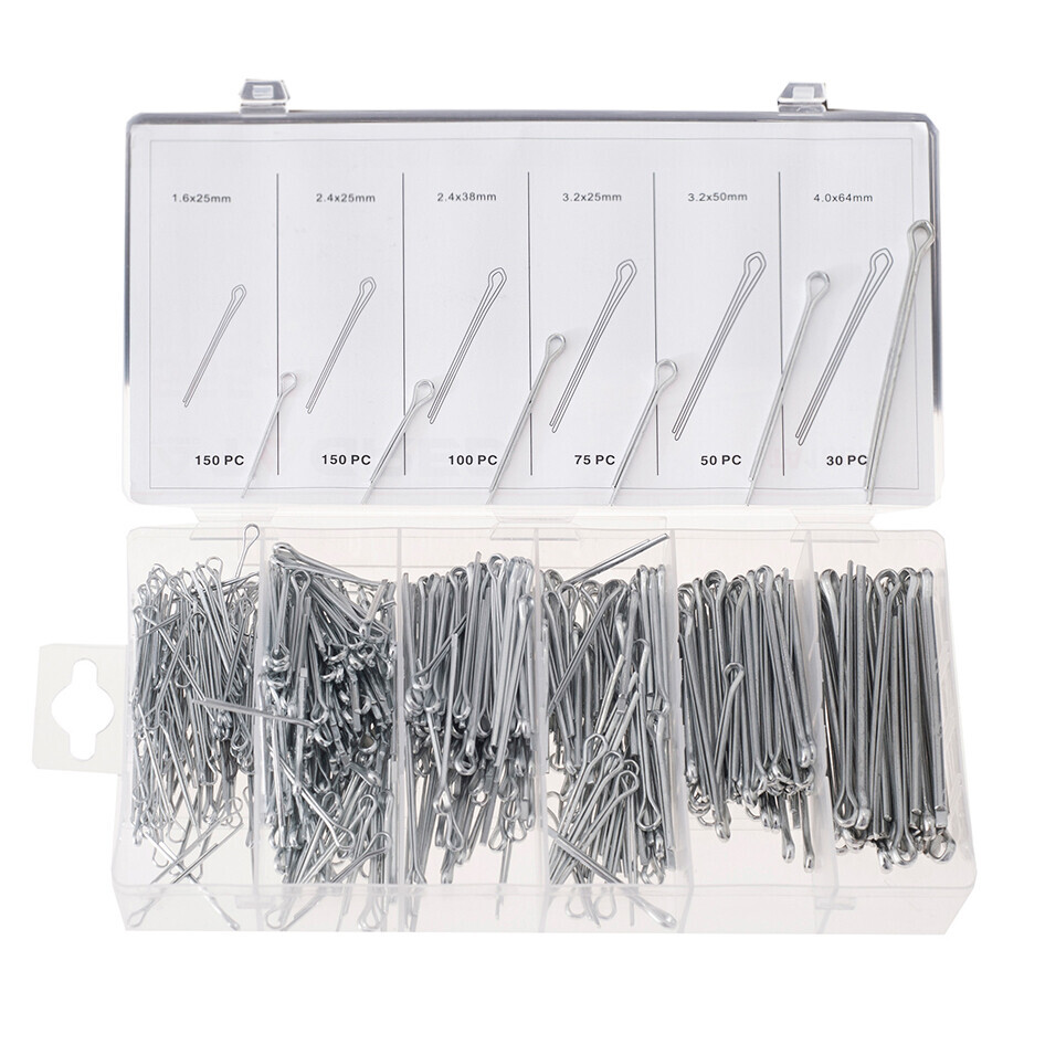 Závlačky, sada rovných závlačiek 555 ks TA1065