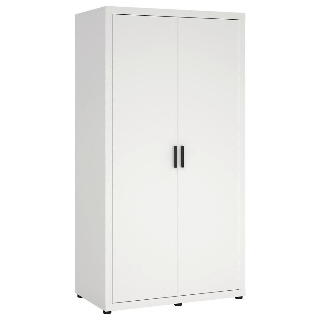 MID.YOU SKRIŇA S OTOČNÝMI DVERAMI, biela, 105,1/200,9/59,8 cm