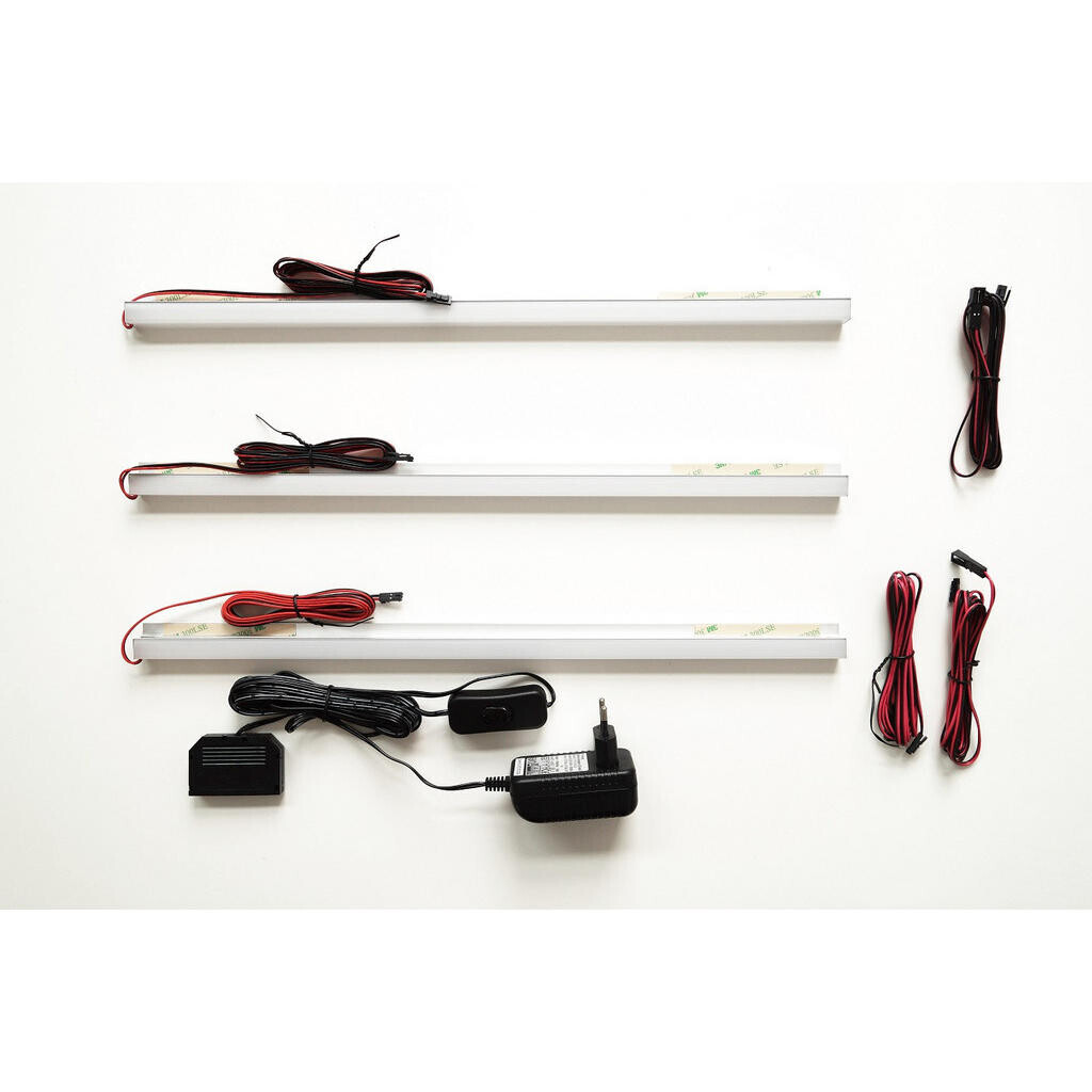 Carryhome OSVETLENIE VKLADACEJ POLICE, biela, 45/2/2 cm