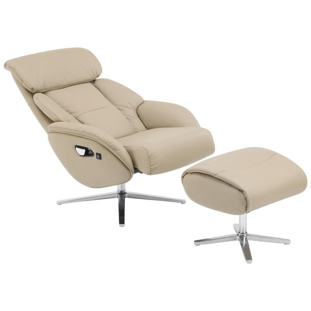 Livetastic MASÁŽNE KRESLO, textil, koža, taupe