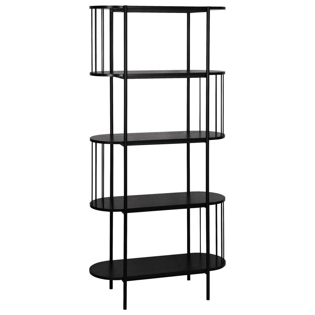 Xora REGÁL, čierna, železo, 80/172/34 cm