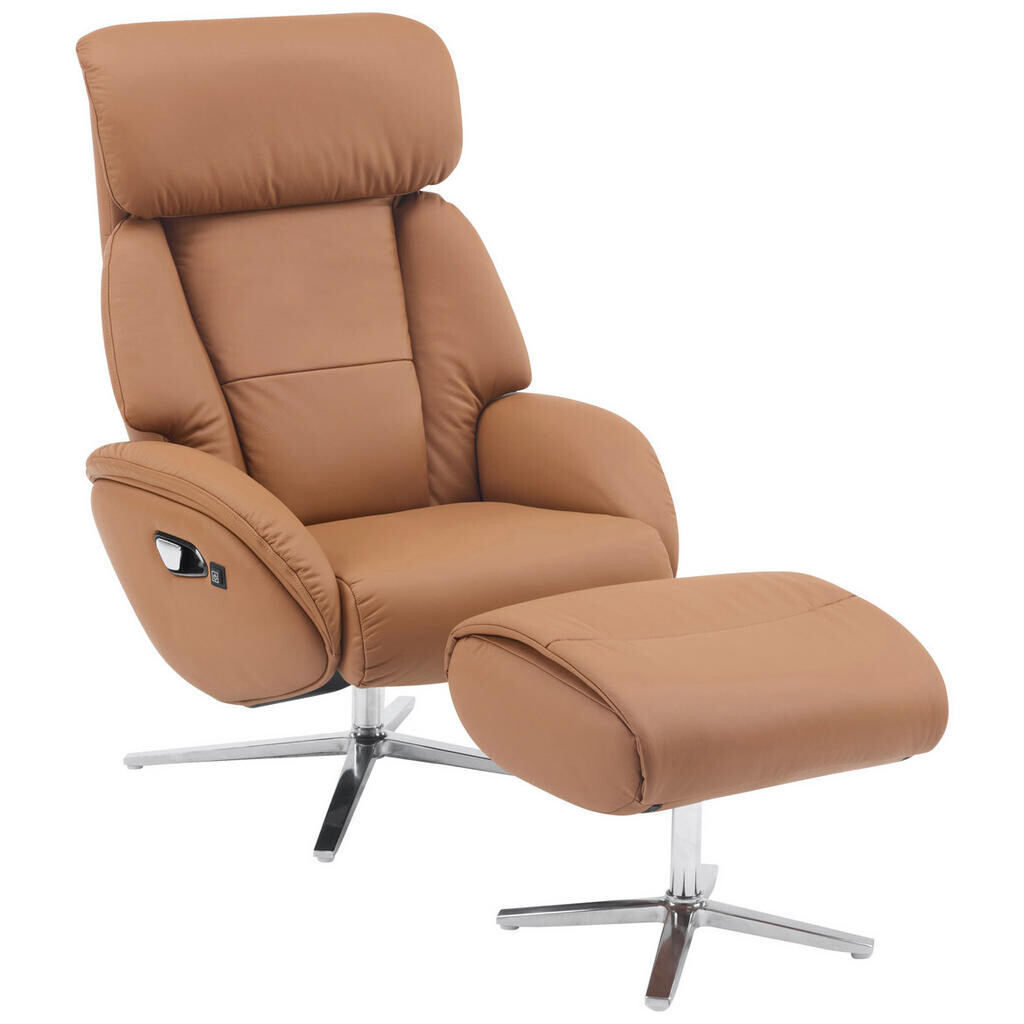 Livetastic MASÁŽNE KRESLO, textil, koža, hnedá