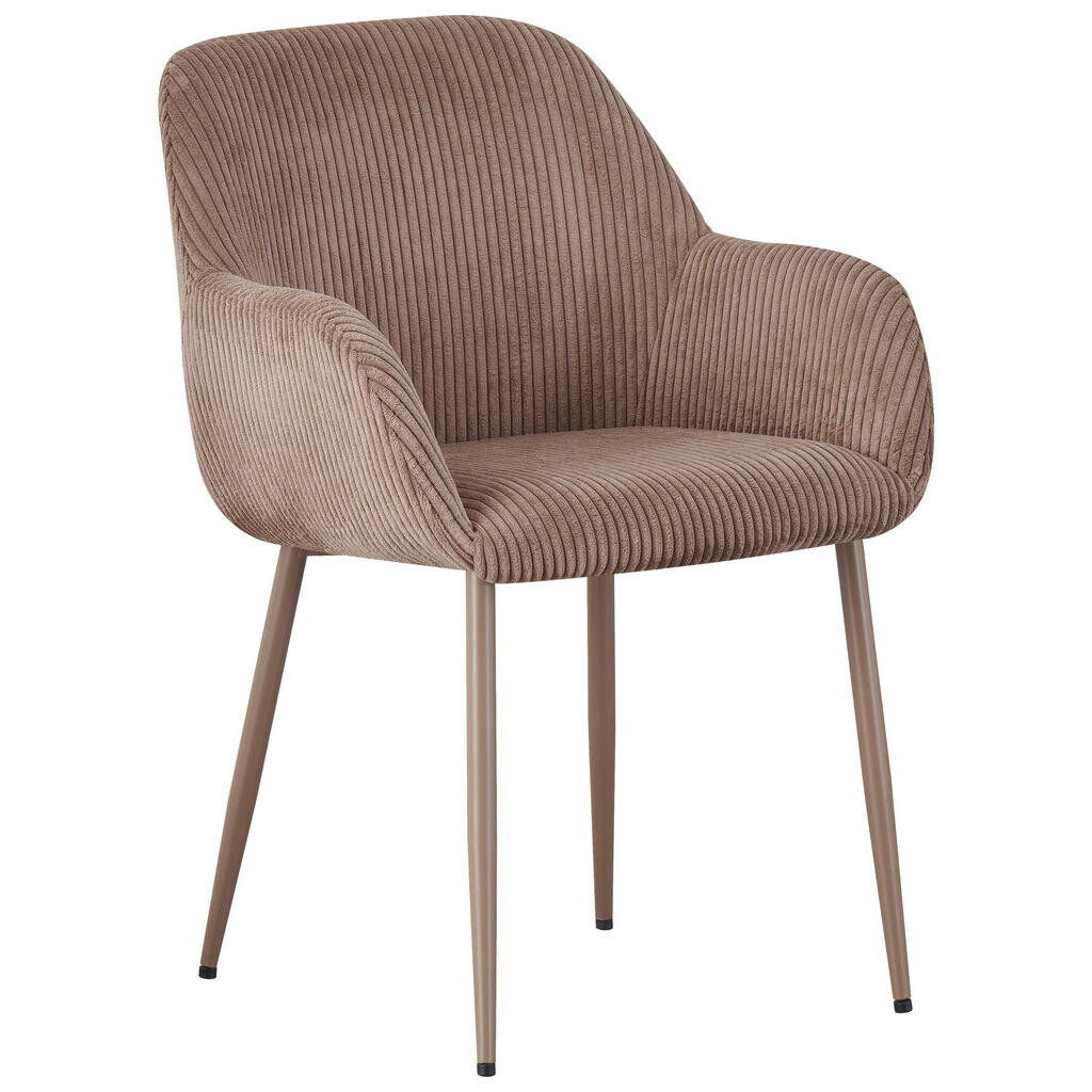 Xora STOLIČKA S PODRÚČKAMI, železo, kord, taupe