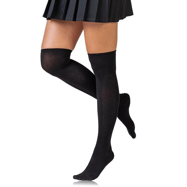 Dámske vysoké čižmy nad kolená - BELLINDA - čierne 35 - 38