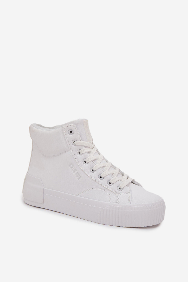 Dámske zateplené tenisky na platforme Big Star - biele 38