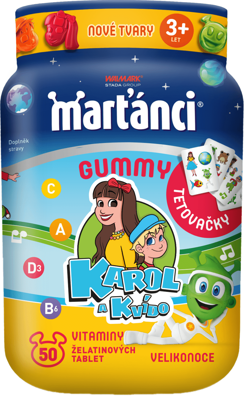 MARŤÁNCI Walmark Gummy Karol&Kvído 50 tablet