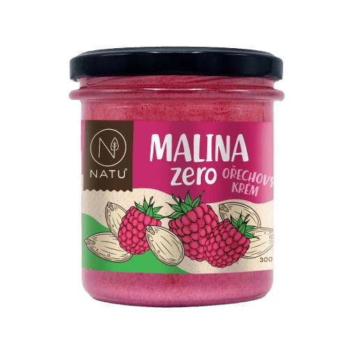 NATU Malina Zero orechový krém 300 g