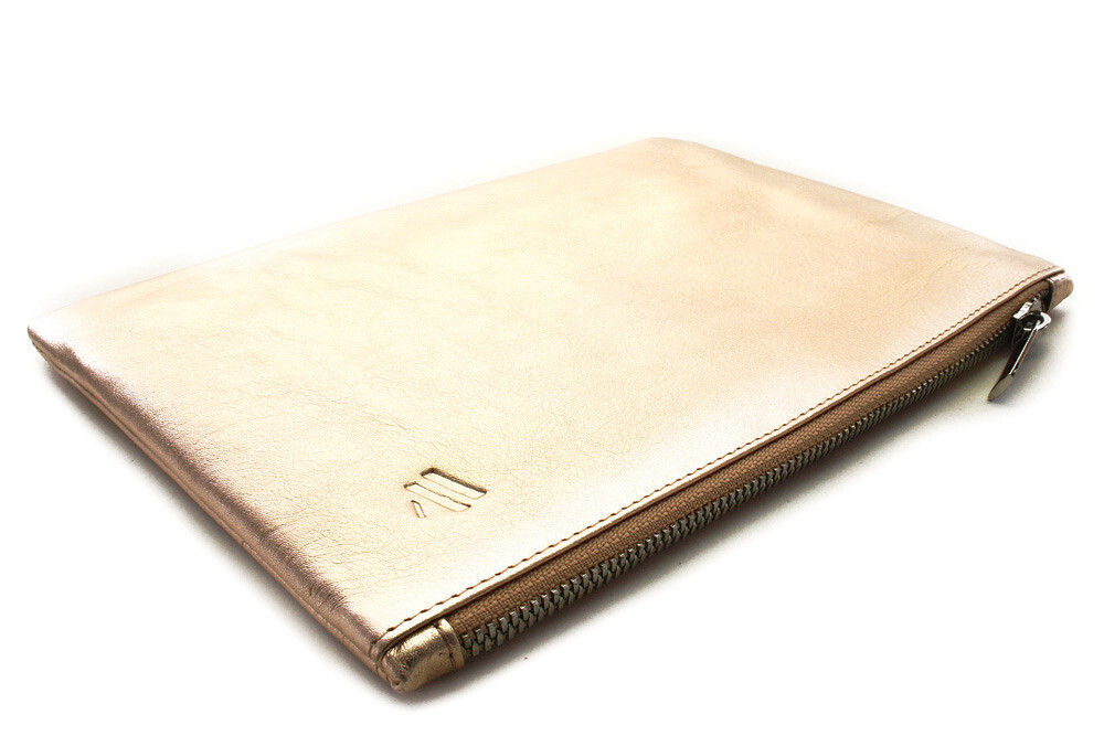 Ružovozlatá kožená kozmetická etue 611-0024-82