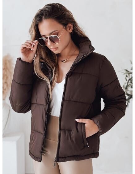 Dámska zimna prešívaná bunda LAROSE hnedá