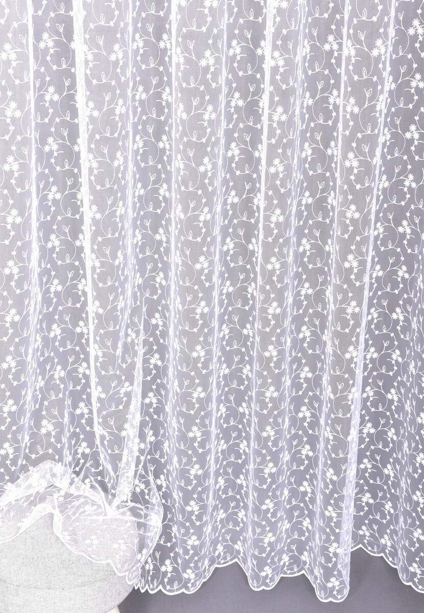 Záclona markizeta, Zámocká záhrada metráž, biela 250 cm