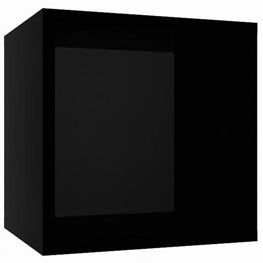 Závesná polička Izumi-10-BL čierna mat