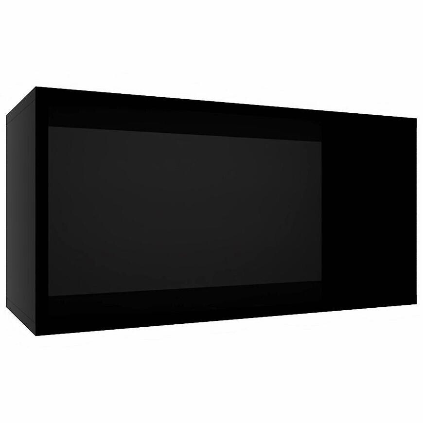 Závesná polička Izumi-11-BL čierna mat