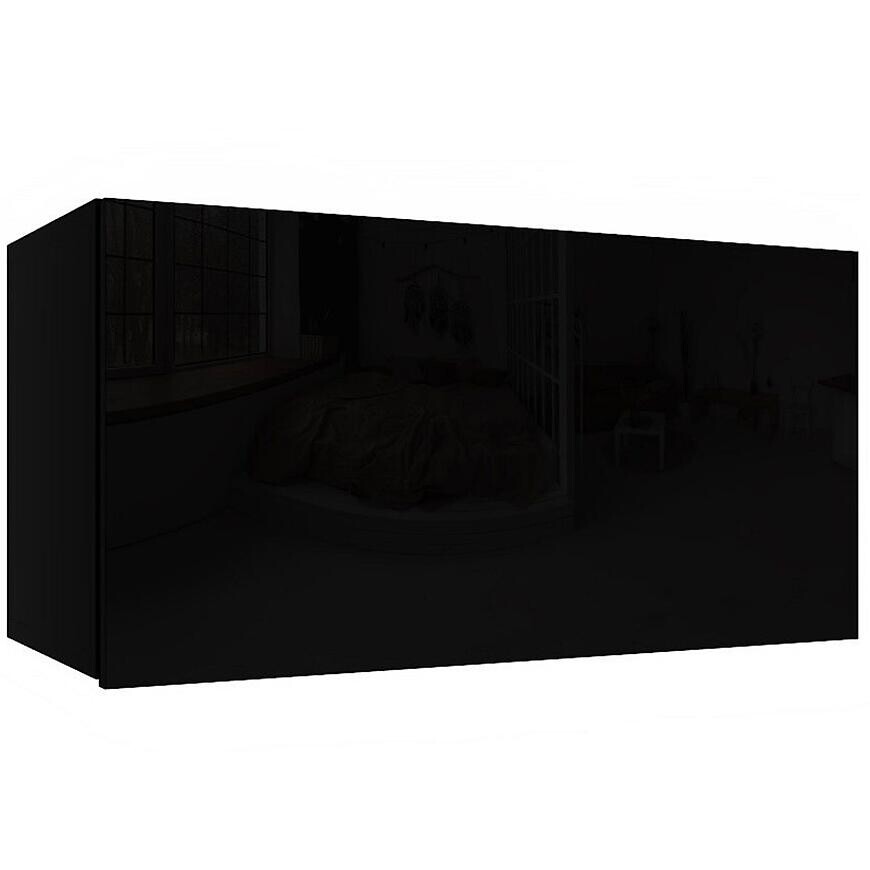 Závesná skrinka Izumi-31-BL čierna mat/lesk