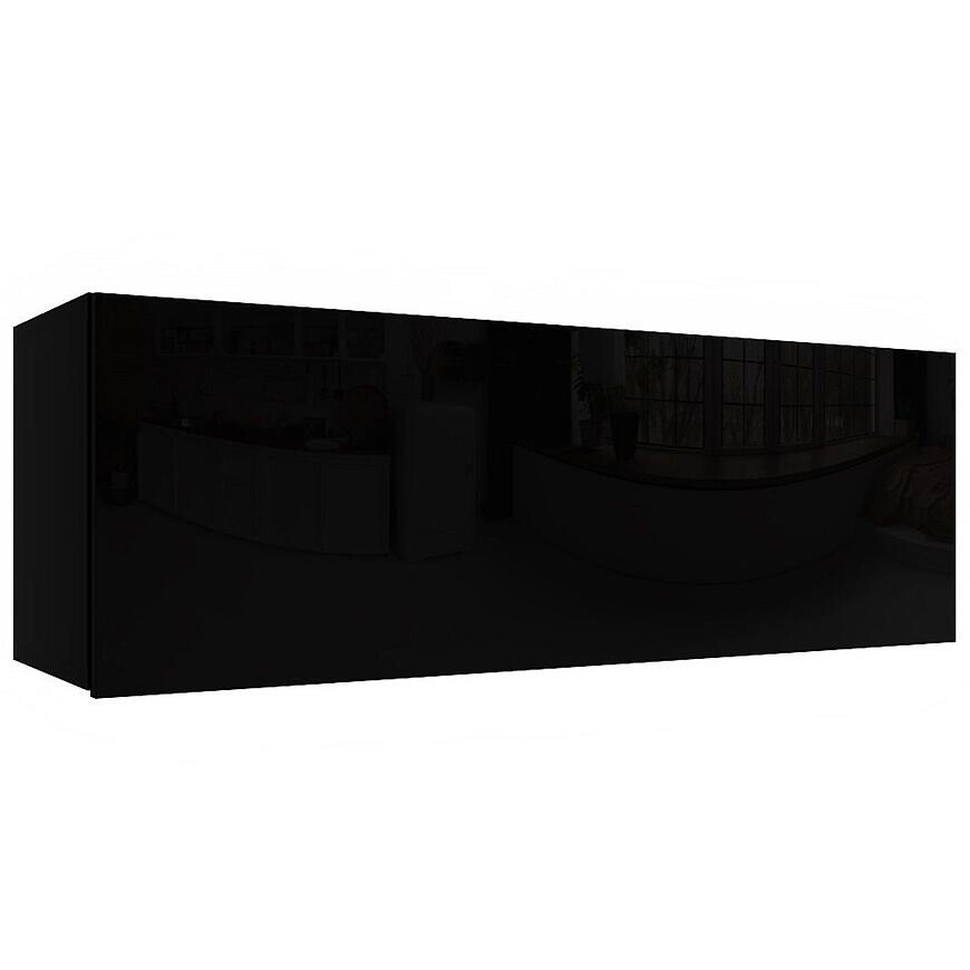 Závesná skrinka Izumi-32-BL čierna mat/lesk