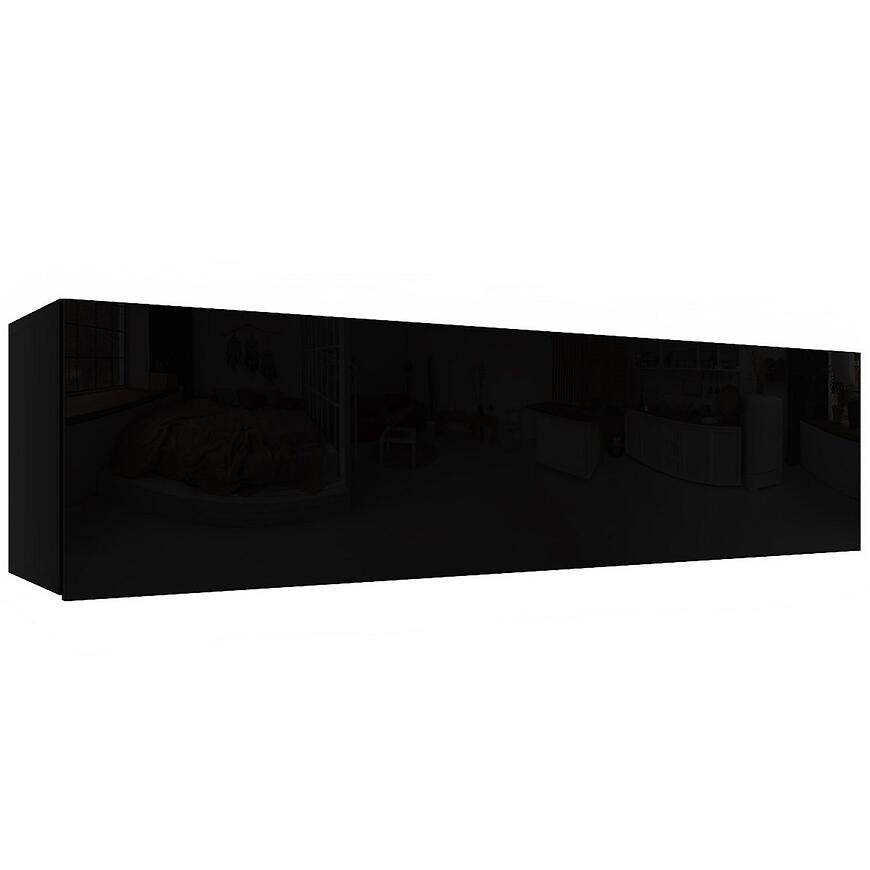 Závesná skrinka Izumi-33-BL čierna mat/lesk