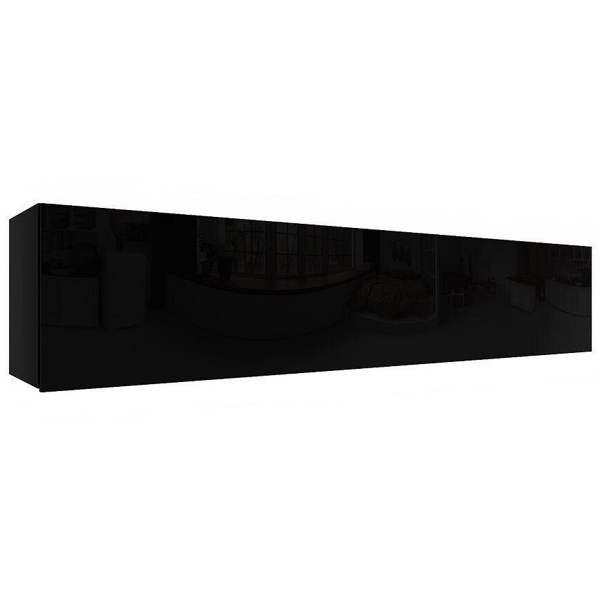 Závesná skrinka Izumi-34-BL čierna mat/ lesk