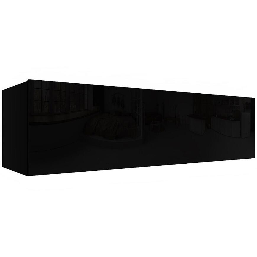 Závesná skrinka Izumi-43-BL čierna mat/lesk