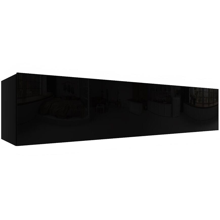 Závesná skrinka Izumi-44-BL čierna mat/lesk