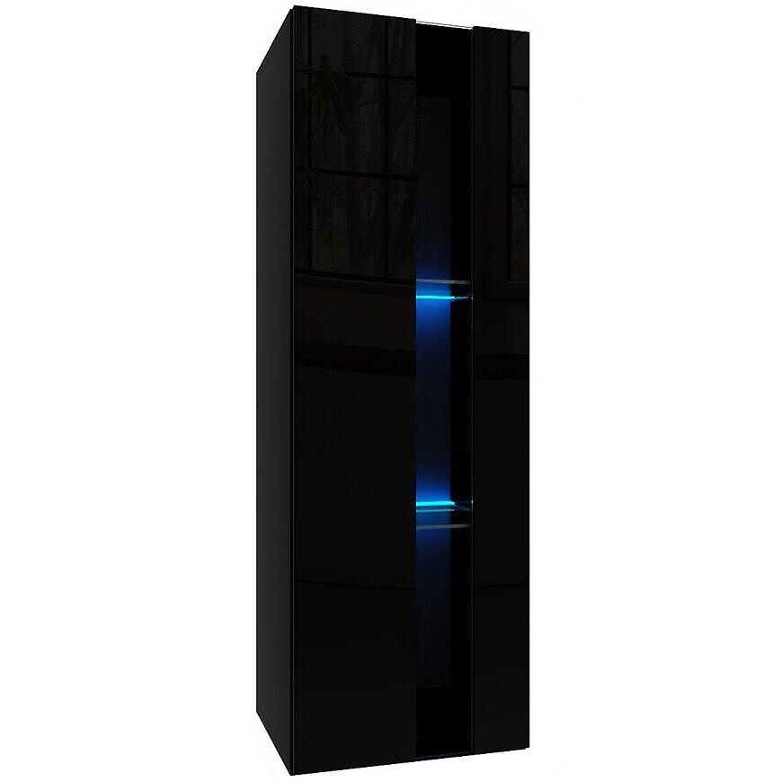 Závesná skrinka Izumi 1 BL čierna mat/lesk