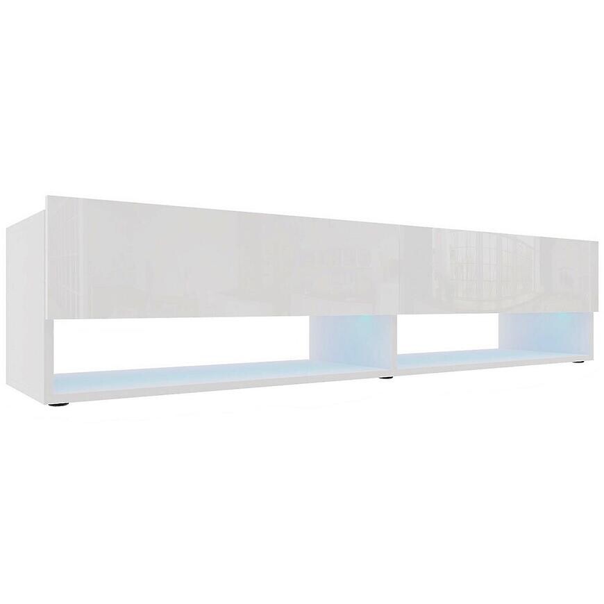 TV stolík Izumi 175 WH biela mat/lesk