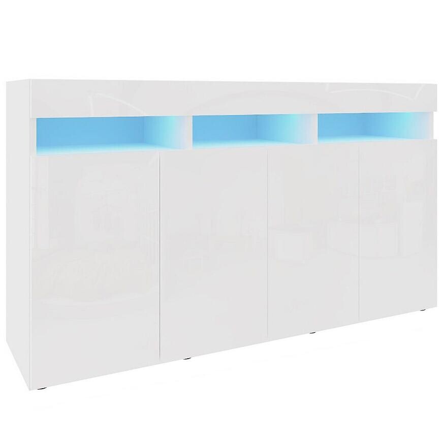 Komoda Izumi 140 WH biela mat/lesk