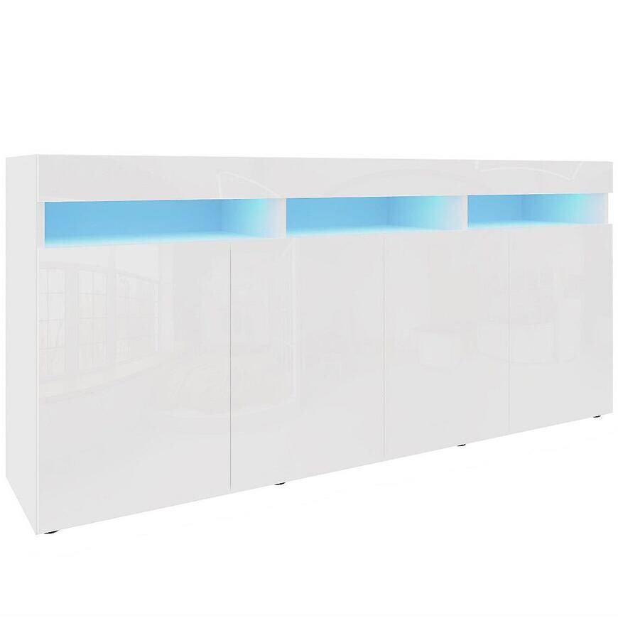 Komoda Izumi 175 WH biela mat/lesk