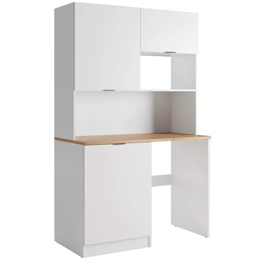 Príborník Luna biela doska dub artisan