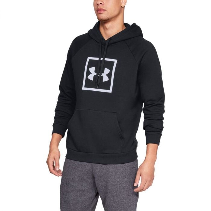 Under Armour Men's Hoodie Rival Fleece logo Hoodie Black  XXL