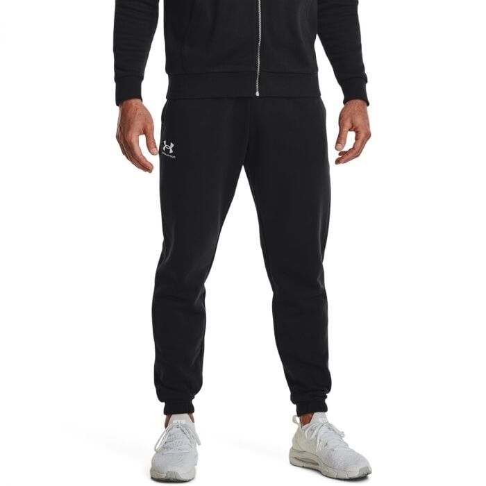 Under Armour Pánske tepláky Essential Fleece Black  LL
