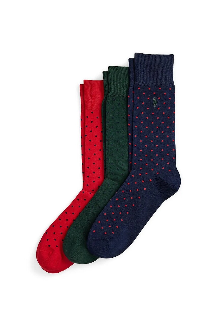 Ponožky Polo Ralph Lauren 3-pak tmavomodrá farba, 449958852