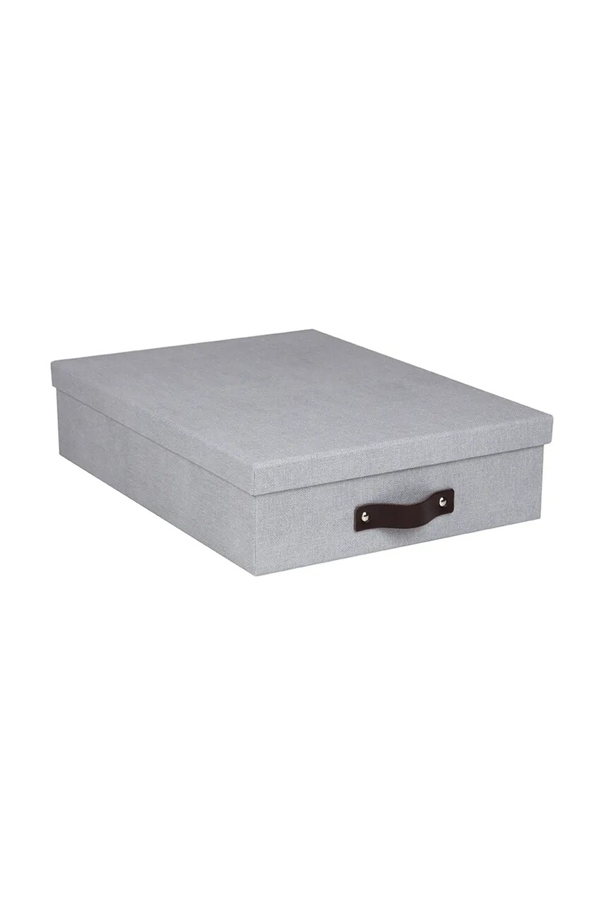 Úložný box Bigso Box of Sweden A4 šedá farba