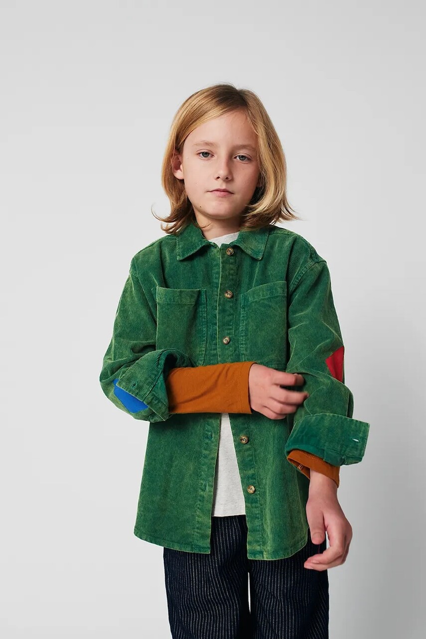 Detská košeľa Bobo Choses Bobo Joker zelená farba, 225AC056