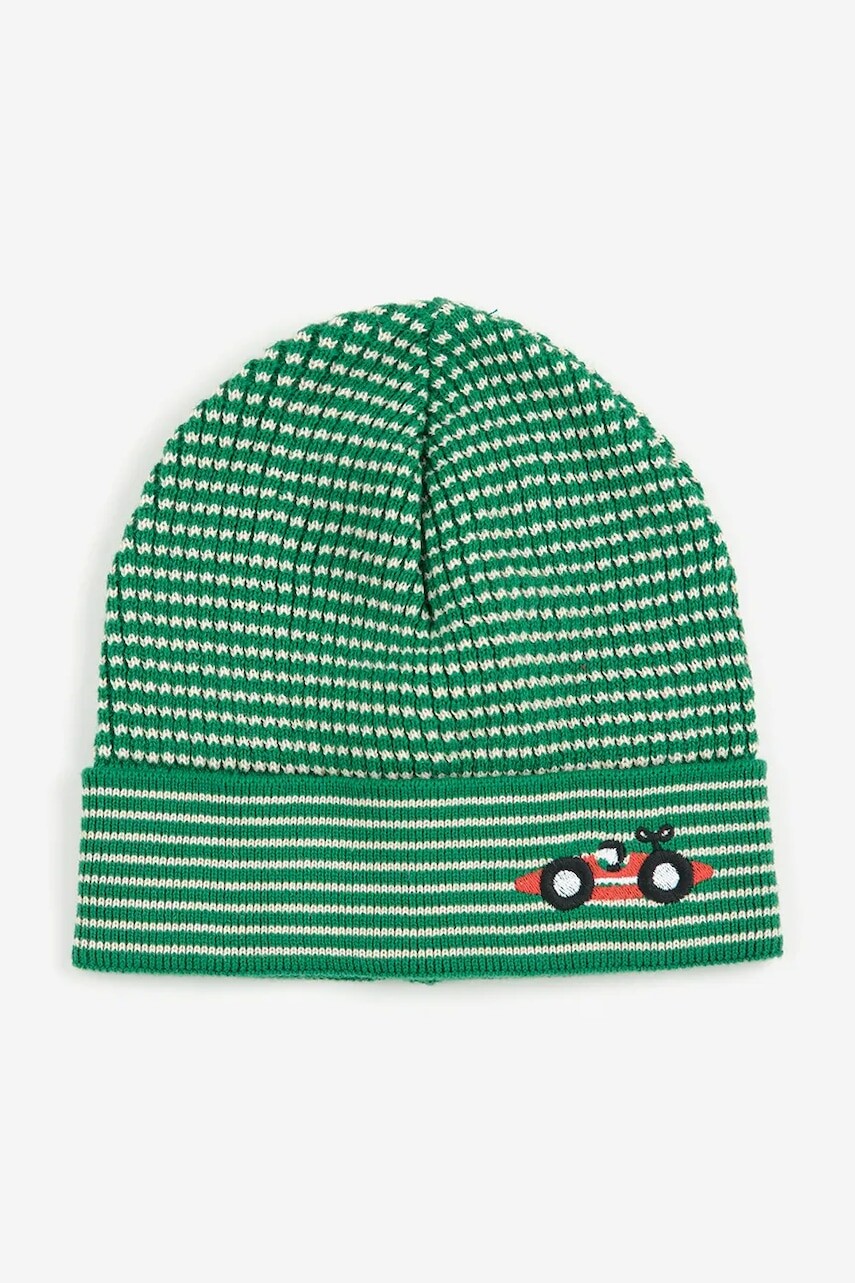 Detská bavlnená čiapočka Bobo Choses zelená farba, 225AH048