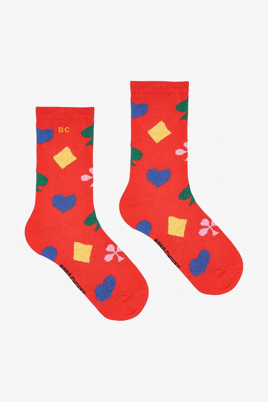 Detské ponožky Bobo Choses Joker červená farba, 225AI013