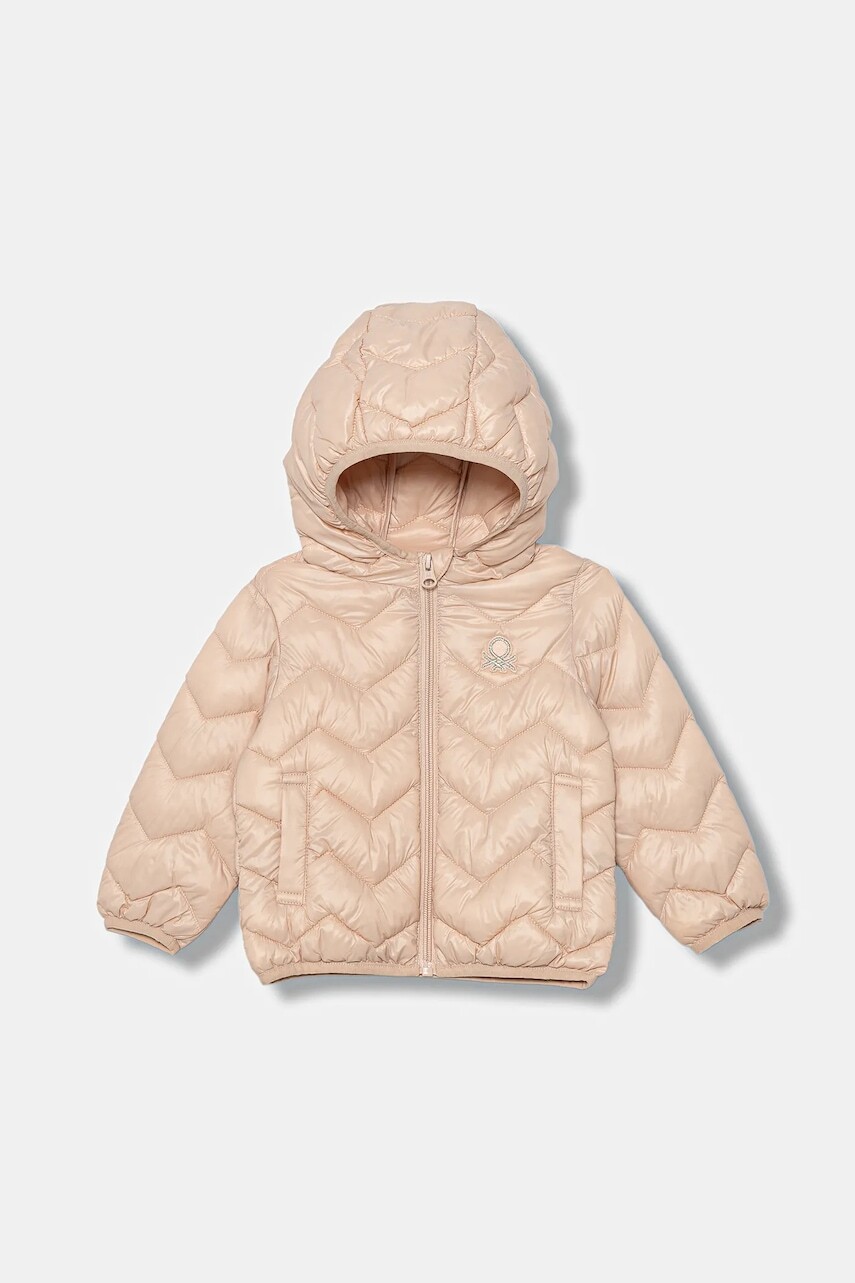 Detská bunda United Colors of Benetton ružová farba, 21INGN02Z