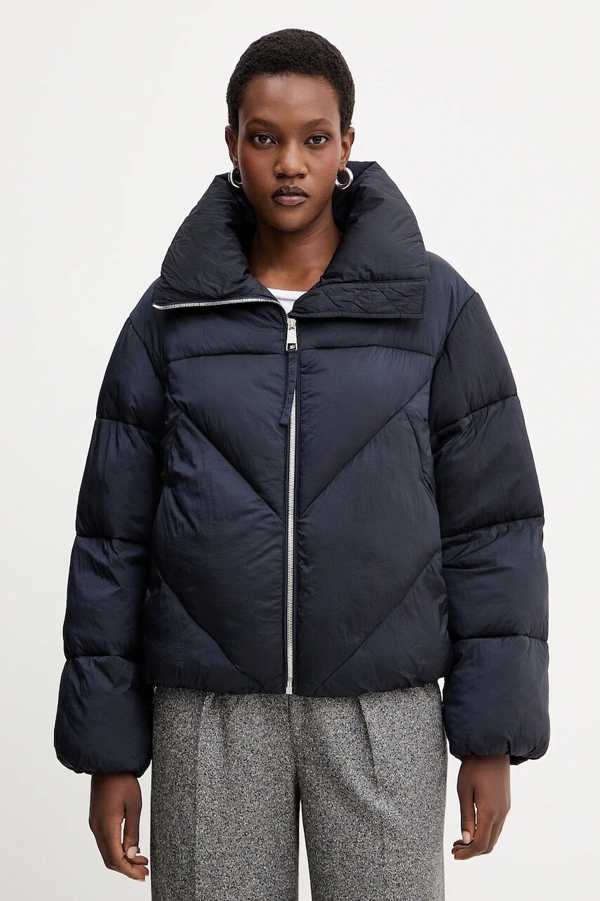 Bunda BOSS Orange tmavomodrá farba, zimná, 50548035