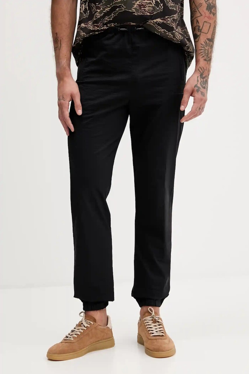 Tepláky Diesel P-ANDREW čierna farba, jednofarebné, A18642.0EPBP